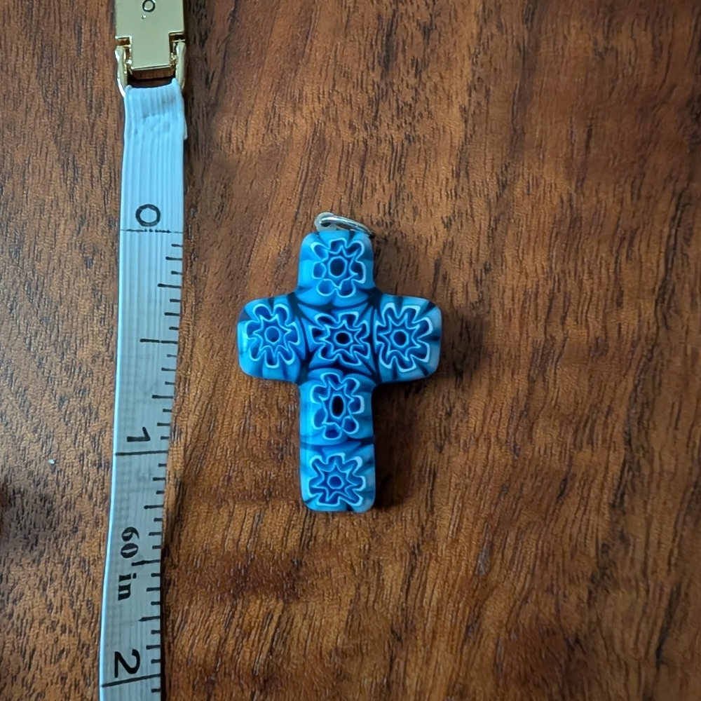 Vintage Murano Glass Cross